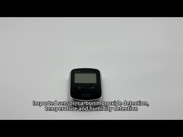 كاشف أول أكسيد الكربون الذكي بتقنية الواي فاي - إنذار أول أكسيد الكربون مع التحكم عبر التطبيق مع مستشعر درجة الحرارة والرطوبة