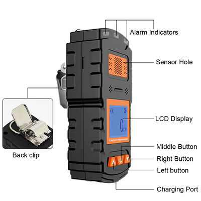 سعر جيد كاشف إنذار أوكسيد الكربون المحمول المستمر مع سجل الإنذار 1000ppm الانترنت