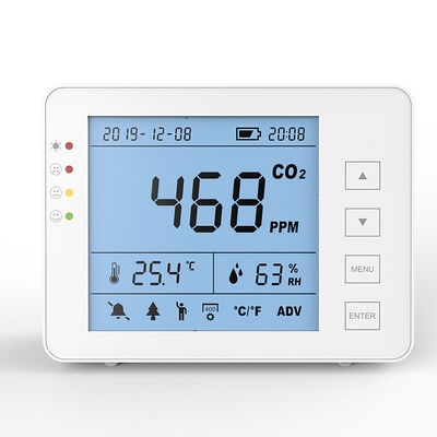 سعر جيد جهاز قياس ثاني أكسيد الكربون الداخلي القابل لإعادة الشحن مستشعر الأشعة تحت الحمراء NDIR غير المنثر الانترنت