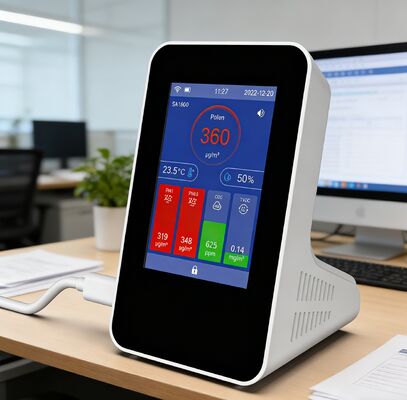 سعر جيد جهاز مراقبة جودة الهواء عبر الواي فاي بلوتوث 1800 - جهاز كشف متعدد الغازات 7-في-1 مع شاشة لمس ملونة 3.5 بوصة الانترنت
