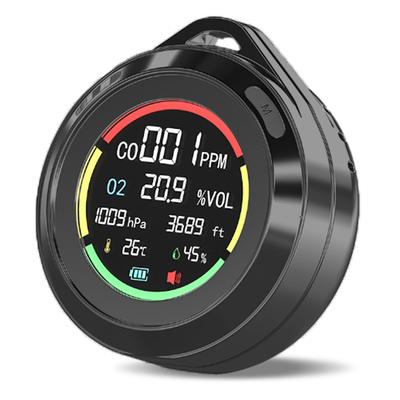 Good price 6In1 ميني ناقل إنذار أول أكسيد الكربون المتنقل مع كاشف الغاز المحلل ODM الانترنت