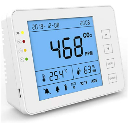 Good price 20ppm عداد ثاني أكسيد الكربون في الأماكن المغلقة سجل البيانات مراقب جودة الهواء في المنزل الذكي الانترنت