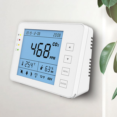سعر جيد HVAC NDIR CO2 داخلي Tvoc مراقبة جودة الهواء عداد شاشة LCD الانترنت