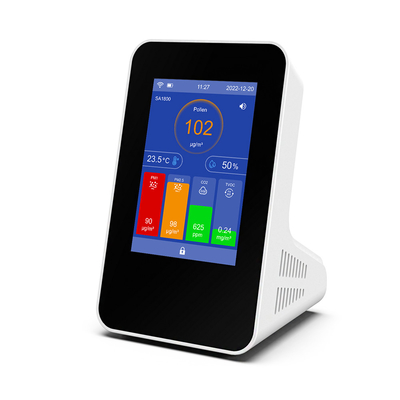 WiFi متصلة في الداخل مراقبة AQI مراقب IAQ واجهة لمسة بديهية