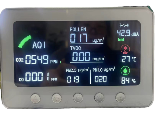 سعر جيد جهاز مراقبة الذكية WiFi IAQ مراقبة جودة الهواء متعددة المعايير مع TVOC PM1.0/2.5 CO CO2 للمنازل والمكاتب والمساحات الداخلية الانترنت