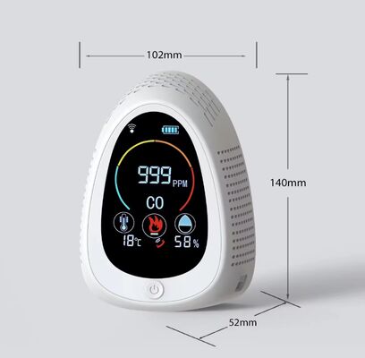 سعر جيد GZAIR Smart CO Detector with Remote Monitoring - Tuya APP Sync, 0-1000PPM CO Range الانترنت