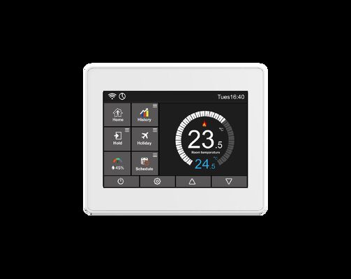 Falcon hp Multi-Protocol Smart Thermostat - Zigbee/Tuya/LoRaWAN/Modbus، شاشة لمس 4 بوصات، جهاز التحكم عن بعد لـ 3H/2C HVAC