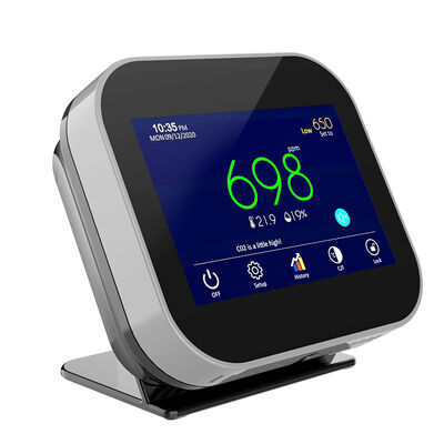 سعر جيد جهاز مراقبة ثاني أكسيد الكربون قابل للتعديل بواسطة مستشعر NDIR - عداد داخلي مخصص للمكتب / الصف الانترنت