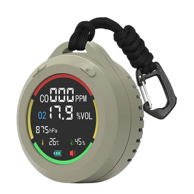 سعر جيد PT08 جهاز إنذار الكيميائي الكهربائي - إنذار صوتي ضوئي محمول ، 300-1100hPa المنزل / المرآب / RV الانترنت