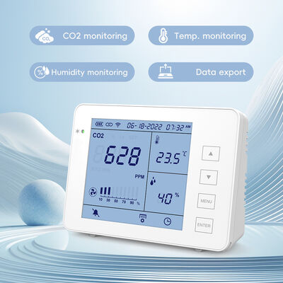 سعر جيد كاشف ثاني أكسيد الكربون القابل لإعادة الشحن - مستشعر NDIR داخلي لمراقبة دقيقة للهواء الانترنت