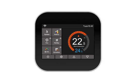 سعر جيد ترموستات منزلي ذكي يعمل بالواي فاي مع قفل للأطفال وحماية من التجمد | تحكم دقيق بمستشعر NTC الانترنت