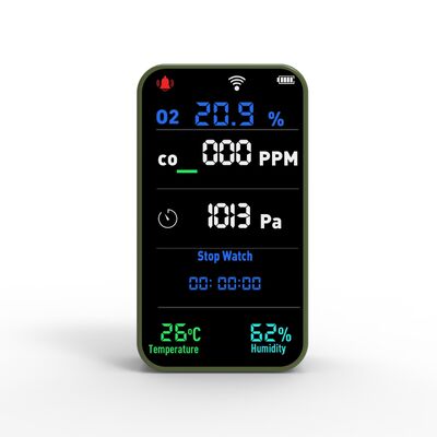سعر جيد GZAIR PT09 WIFI Mini Portable Multi-Parameter Air Quality Monitor مع شاشة LCD مع تصنيف IP55 للاستخدام المنزلي والمكتب الانترنت