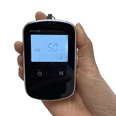 كاشف أول أكسيد الكربون المحمول - جهاز مراقبة CO محمول عالي الدقة مع شاشة LCD، إنذار صوتي وضوئي لسلامة المنزل والسفر والتخييم