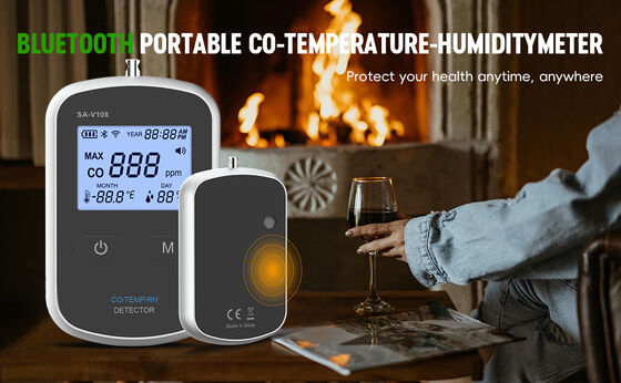 سعر جيد جهاز الكشف عن ثاني أكسيد الكربون في السفر - إنذار أحاد أكسيد الكربون المحمول للغاية لغرف الفنادق ، Airbnbs والسفر الجوي - خفيف الوزن و قابل لإعادة الشحن بواسطة USB الانترنت